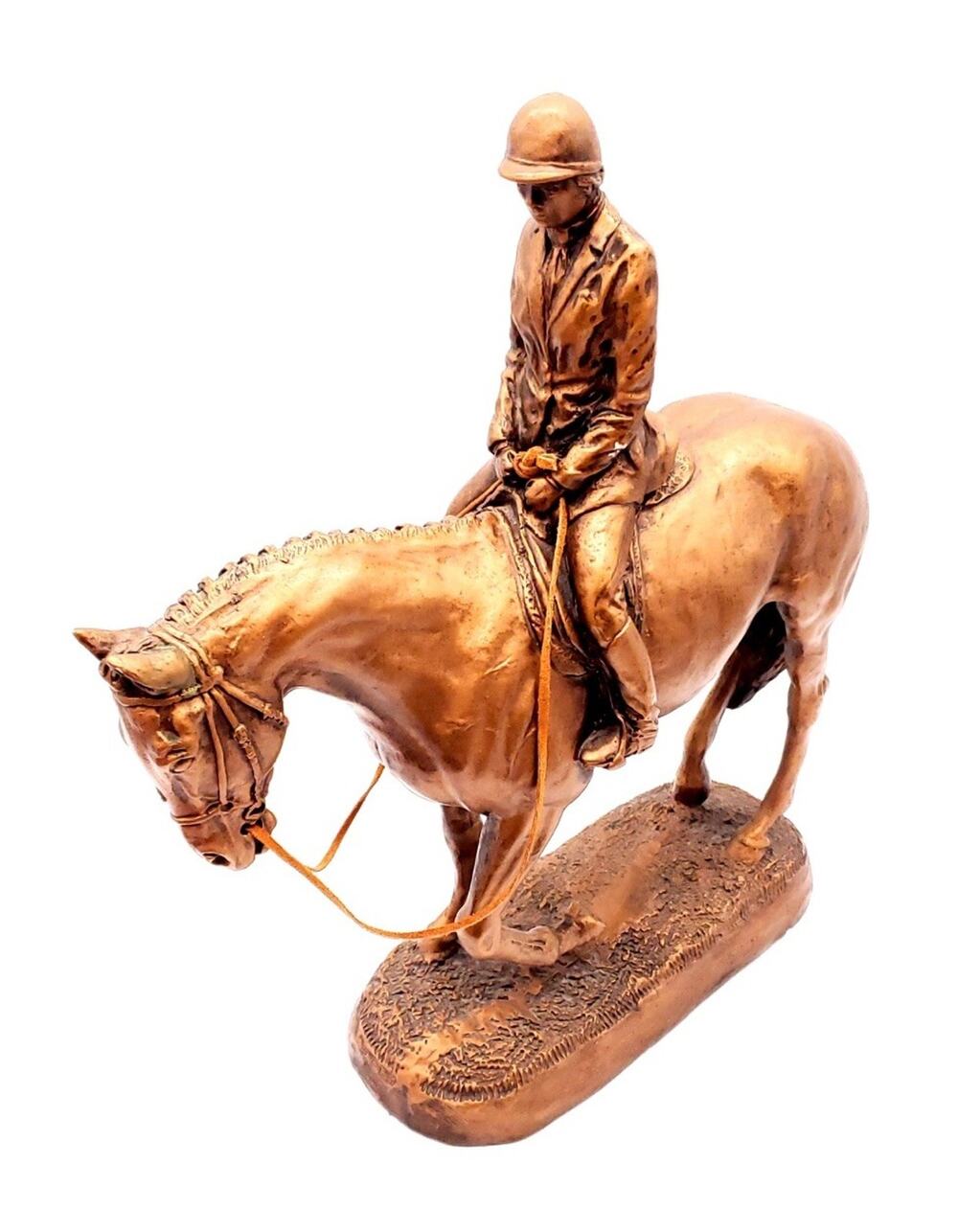 Rare Vintage 1985 Collected Trot Bronze Horse Statue By Nancy Welmer-Belden